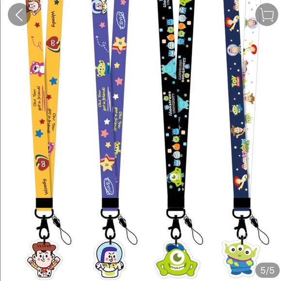 Disney Accessories - Monster inc. and Toy Story lanyards